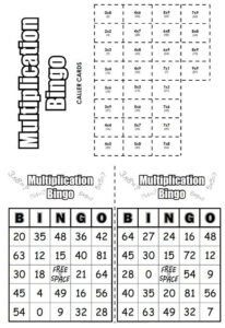 Multiplication Bingo Multiplication Multiplication Bingo Super