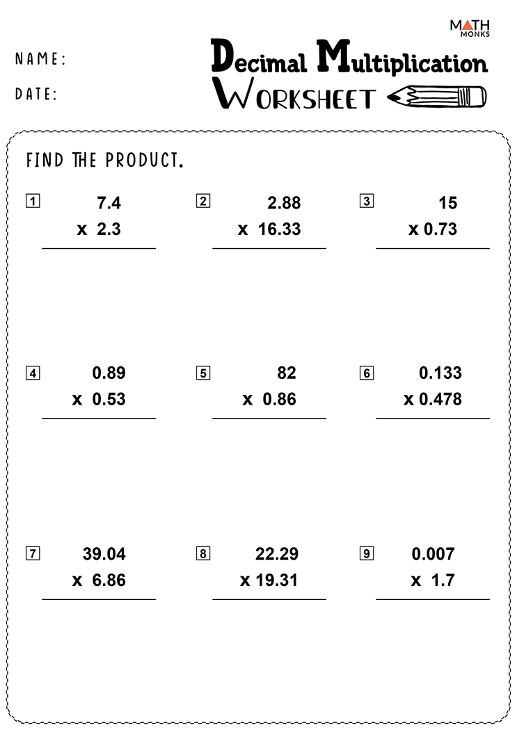 Change Fraction To Decimal Worksheet