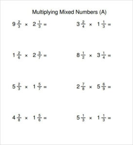 Multiplying Fractions Printable Worksheets Fractions Worksheets