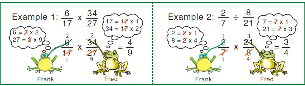 Multiplying Fractions With Cross Canceling Worksheet Answers Numbers 