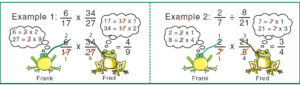 Multiplying Fractions With Cross Canceling Worksheet Answers Numbers