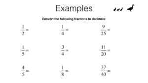 N10a Converting Terminating Decimals Into Fractions And Vice Versa