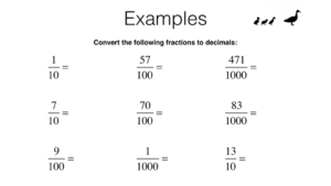 N10a Converting Terminating Decimals Into Fractions And Vice Versa