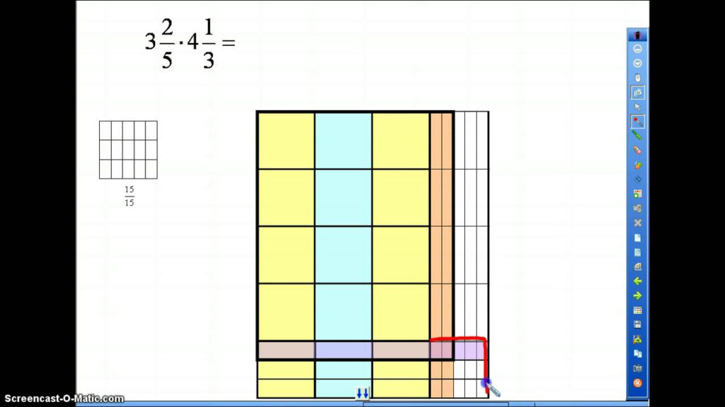 Onlevel8 F Multiplying A Mixed Number By A Mixed Number With Models 