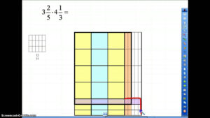 Onlevel8 F Multiplying A Mixed Number By A Mixed Number With Models