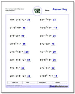 Order Of Operations