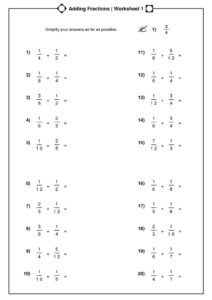 Plus The Fractions Math Fractions Worksheets 4th Grade Math