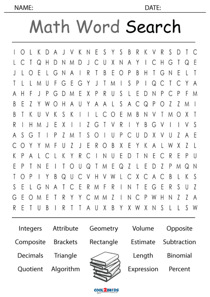 Printable 5th Grade Word Search Cool2bKids