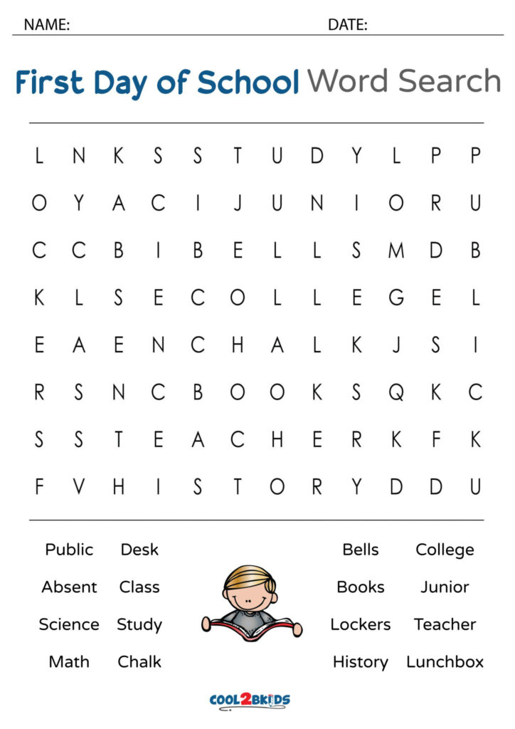 Printable 5th Grade Word Search Cool2bKids