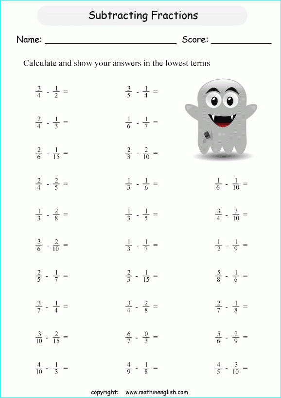 Printable Primary Math Worksheet For Math Grades 1 To 6 Based On The 