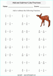 Printable Primary Math Worksheet For Math Grades 1 To 6 Based On The