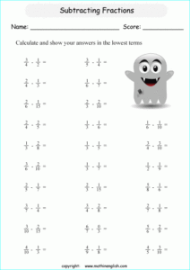 Printable Primary Math Worksheet For Math Grades 1 To 6 Based On The