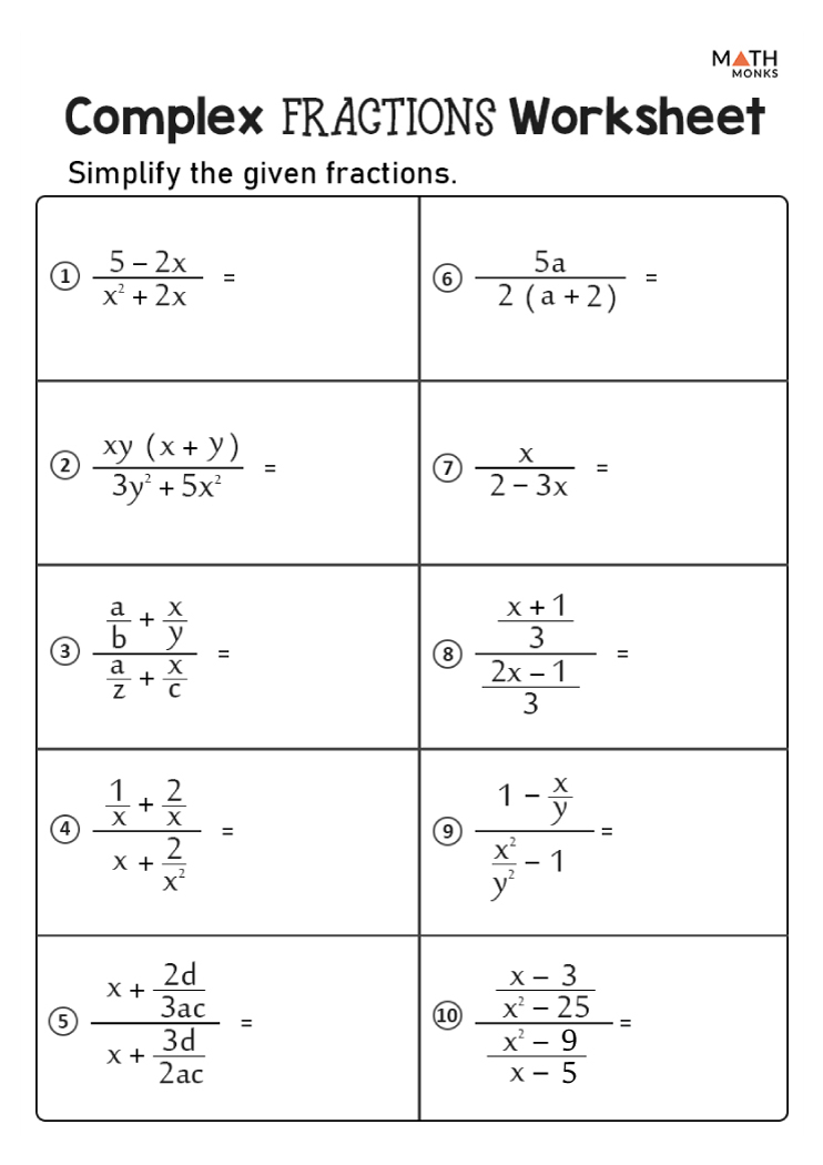 4th Grade Fractions Worksheets Grade 4