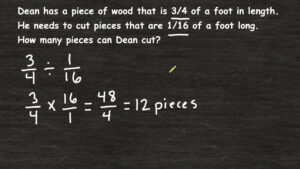 Solving Fraction Word Problems Fraction Division YouTube