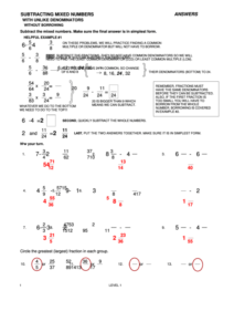 Top 27 Subtracting Fractions Worksheet Templates Free To Download In