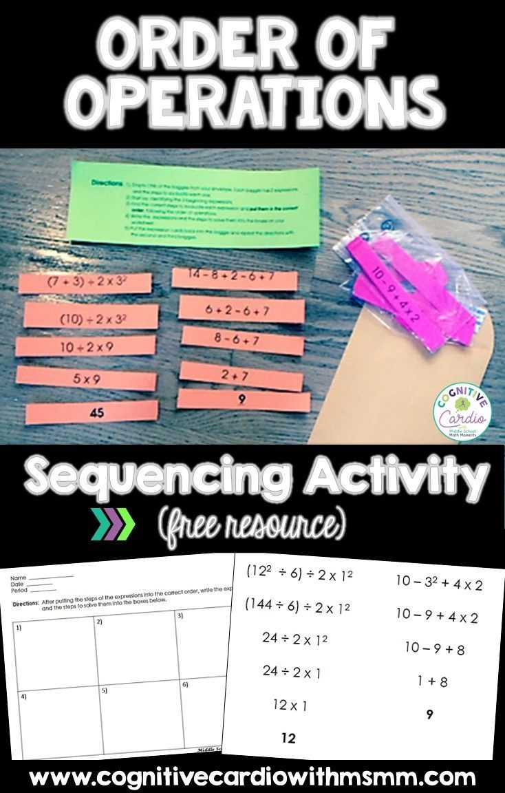 Try This Fun Free Activity To Help Your Math Students Practice Order