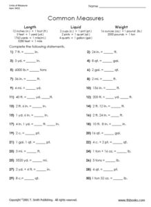 Units Of Measurement Length Worksheets 99Worksheets