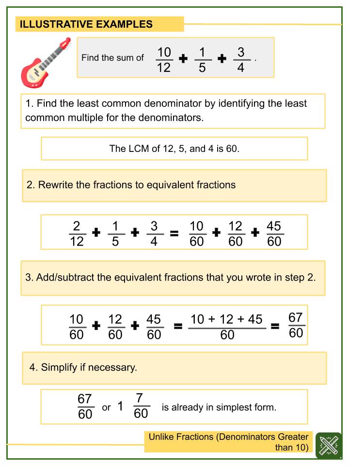 Equivalent Fractions 4th Grade Worksheets