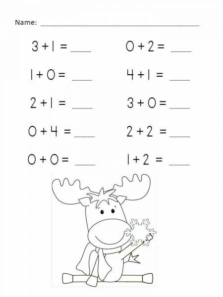 Winter Addition Worksheet School Addition Practice Winter Addition 