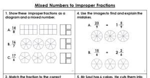 Year 5 Mixed Numbers To Improper Fractions Lesson Classroom Secrets