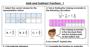 Year 6 Add And Subtract Fractions 1 Lesson Classroom Secrets